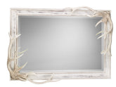 David Hunt Lighting Antler Bevelled Mirror Distressed Finish